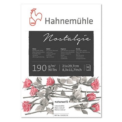 하네뮬레 노스텔지 패드형 스케치북 190g NSP02, 50매, A4, 1개