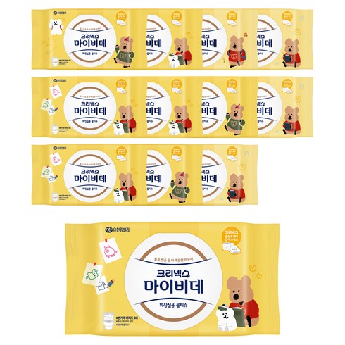 마이비데 키즈 화장실용 물티슈 캡형, 55g, 40매, 12개