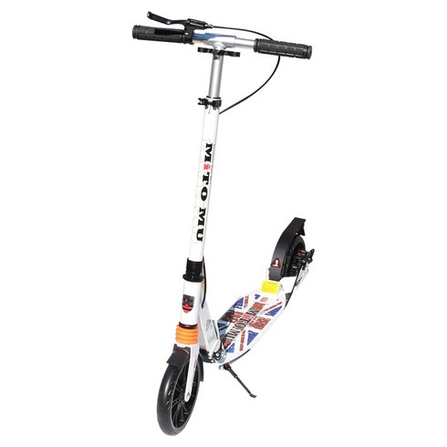 미토 뮤 양발 접이식 킥보드, 화이트, 1개