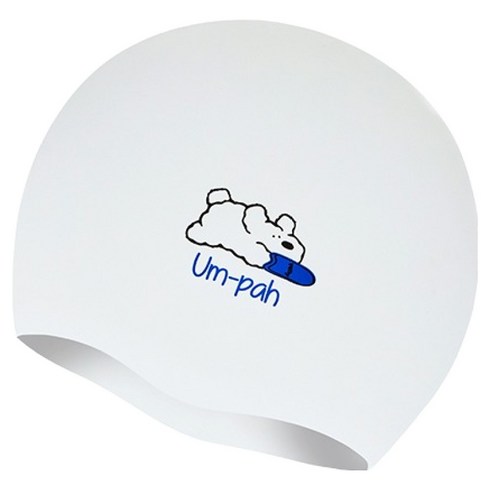 랠리 음파 실리콘 수영모자 RRUC502, WHITE, 1개
