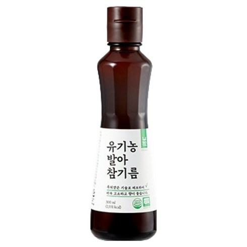 청오건강 유기농 발아 참기름, 300ml, 1개
