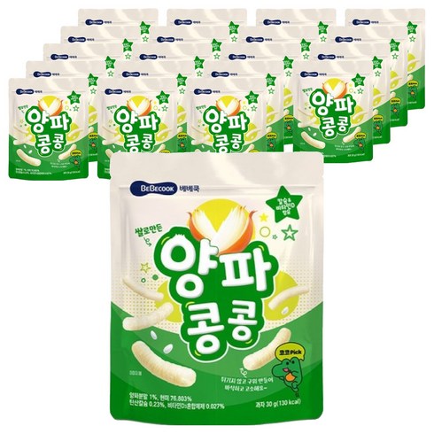 베베쿡 양파콩콩 과자, 30g, 20개, 양파맛