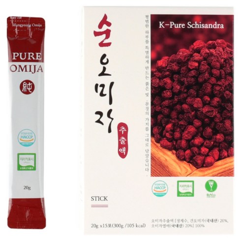 문경몰 국내산 순오미자 냉침 추출액 스틱, 15개, 20g