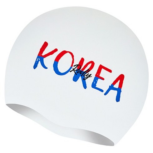 랠리 코리아 실리콘 수영모자 RRUC504, WHITE, 1개