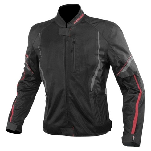 코미네 하프 메쉬 자켓 JK-146, BLACK+RED