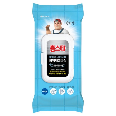 홈스타 다목적 파워세정티슈 기름찌든때 475g 60p, 1개