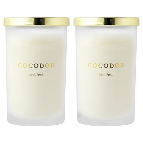 코코도르 소이캔들 L, 에이프릴프레쉬, 500g, 2개