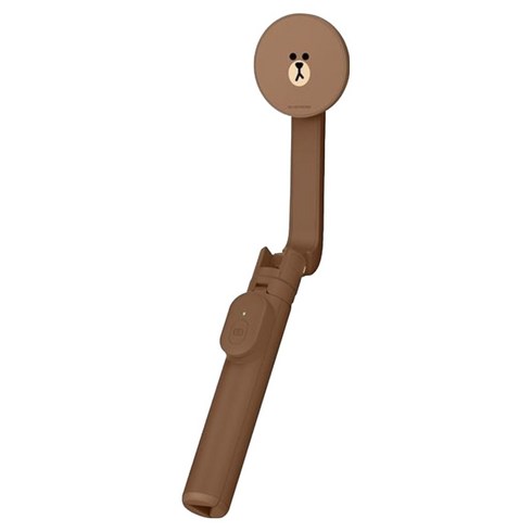 엘라고 라인프렌즈 맥세이프 블루투스 셀카봉 삼각대, 브라운, 1개, EMSSTICK-LF-BROWN