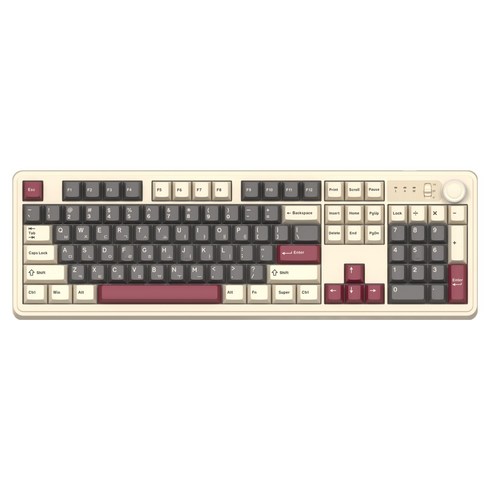 앱코 ABKO SOAI 콜라보 3모드 기계식 유무선 키보드, Wine Gray, AF108PRO, 경해축