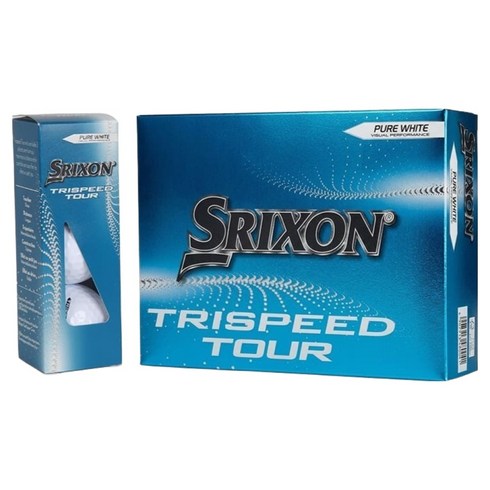 스릭슨 던롭코리아 TRISPEED 투어 골프공 3피스, 퓨어 화이트, 1개, 12개입