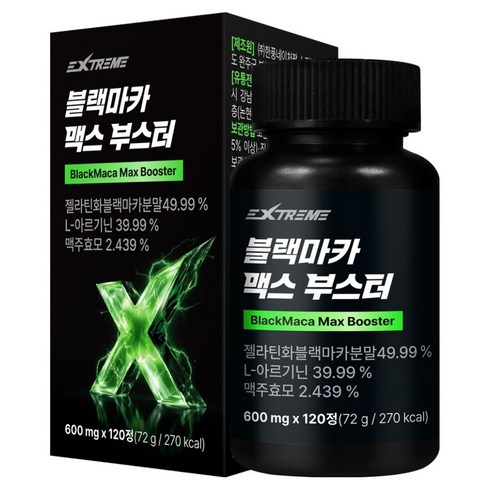 익스트림 블랙마카 맥스 부스터 72g, 1개, 120정