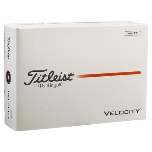타이틀리스트 26년 신형 VELOCITY 더즌 골프공, 화이트, 1개, 12개입
