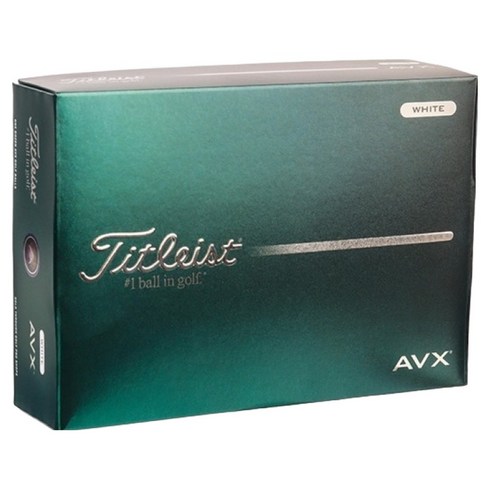 타이틀리스트 AVX 골프공 3피스 42.67mm 12p, 화이트, 12개입, 1세트