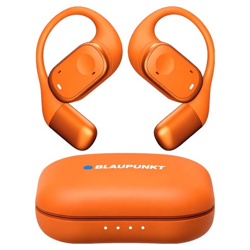 블라우풍트 AAC ENC 노이즈 캔슬링 오픈 귀걸이형 HI-FI 5.4 블루투스 이어폰, BLP-OE383OR, 오렌지