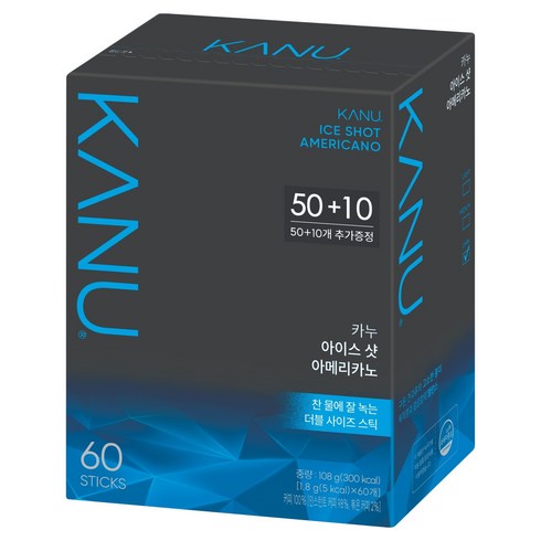카누 아이스샷 아메리카노, 1.8g, 60개입, 1개