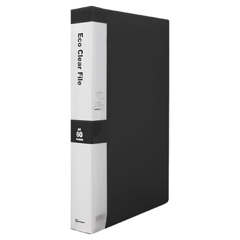 영오 클리어파일 케이스형 60p, 흑색, 1개