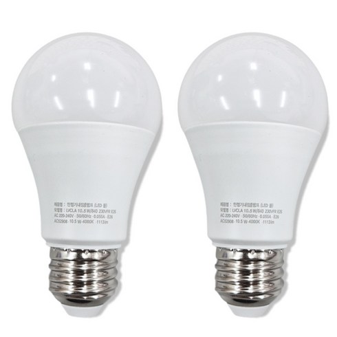 오스람 OM LED 벌브 전구 10.5W, 주백색, 2개