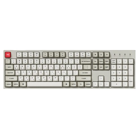 키크론 C2 PRO 8K RGB 기계식 핫스왑 유선 키보드, 레트로, C2PX-M11, 라이트 저소음 바나나축