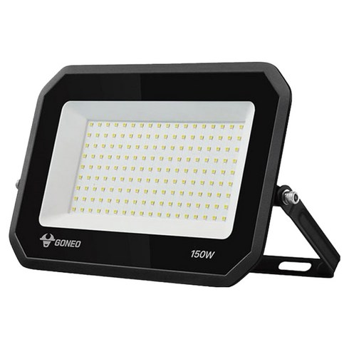 GONEO 노출투광등 150W, 1개, 흑색 + 주광색