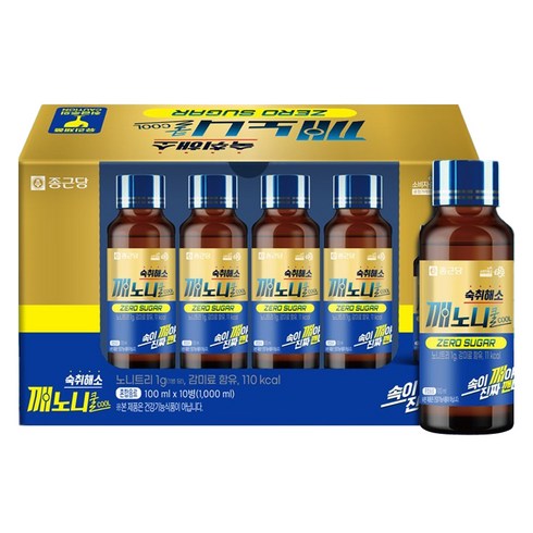 깨노니 숙취해소 쿨 노니트리 파인애플맛, 10개, 100ml