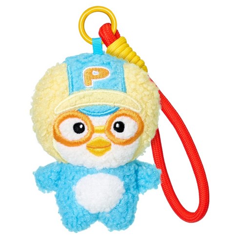뽀로로 소프트 뽀글이 인형 키링, 파랑, 1개, 18cm