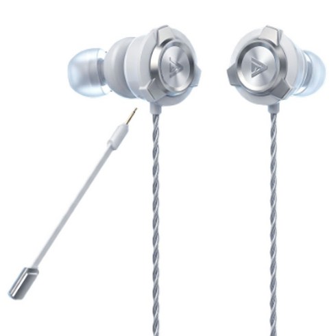 사운드판다 AI 맞춤 EQ 트리플 하이브리드 드라이버 게이밍 이어폰, 화이트, SPE-G11