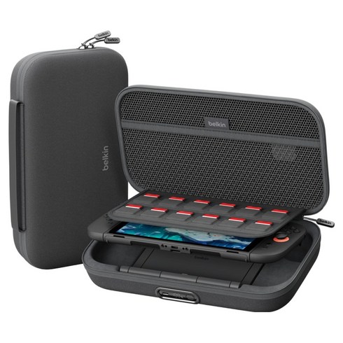 벨킨 게이밍 닌텐도 스위치2 전용 30W 10000mAh 여행용 충전 케이스 Pro, 차콜, 1개, ENA003qcCH