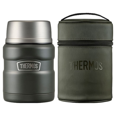 써모스 등산용 푸드컨테이너 보온죽통 세트 JCW-505K, 데이브레이크, 470ml