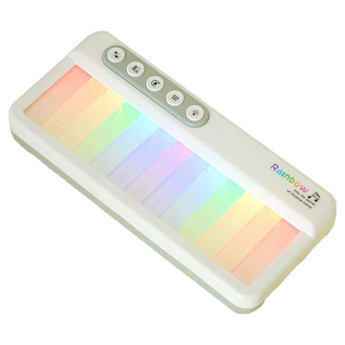 토이토 초보 자동 휴대용 LED 미니 피아노, 1개, 화이트