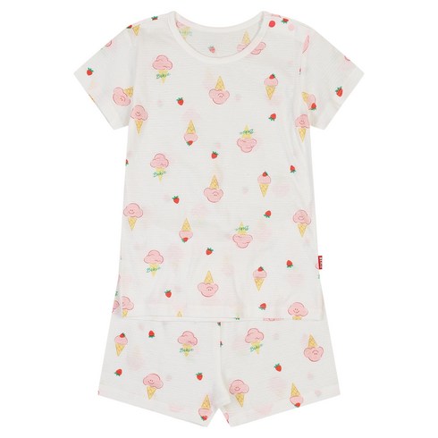 Bekiz 크리미 쿨 반소 내의 상하의 세트