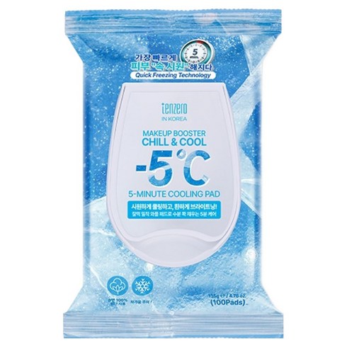 TENZERO 메이크업 부스터 5분 쿨링 패드 135g, 1개