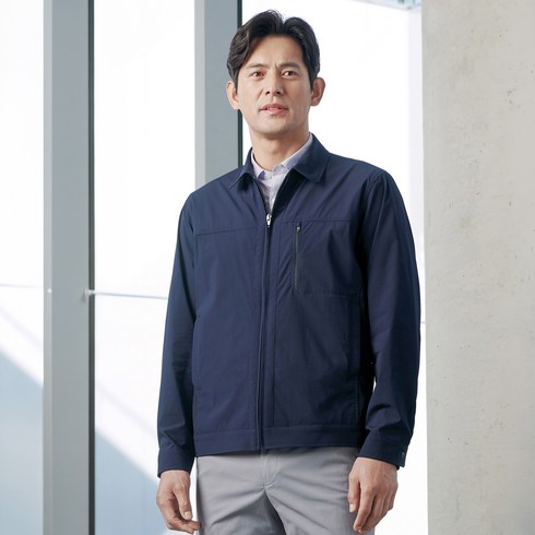 지벤 작업복 상의 점퍼 ZBJ2001, 네이비, 1개