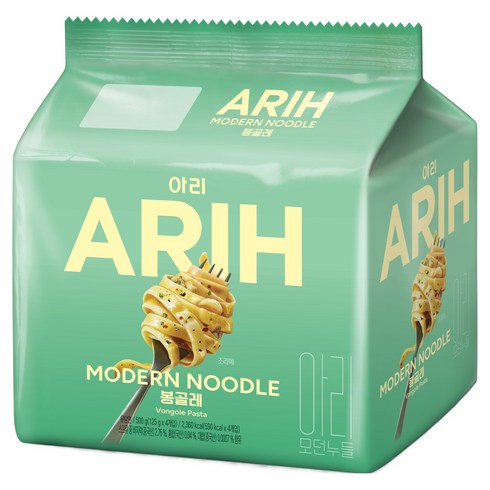 팔도 아리 모던누들 봉골레, 125g, 4개