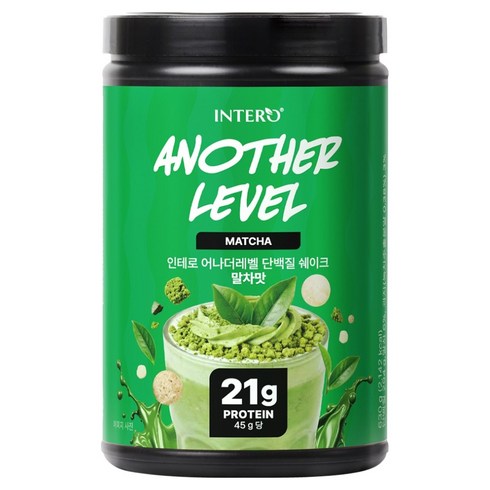 인테로 어나더레벨 단백질 쉐이크 말차맛, 630g, 1개