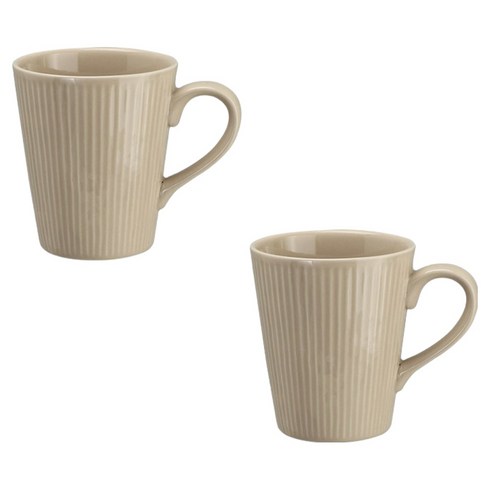 메종오브제 라이닝 머그 280ml 중, 쉘베이지, 2개