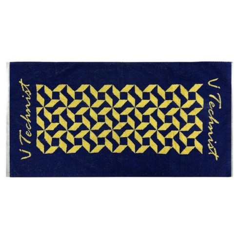 테크니스트 배드민턴 스포츠 타올 80 x 40 cm TA-T18, 네이비 + 골드, 1개