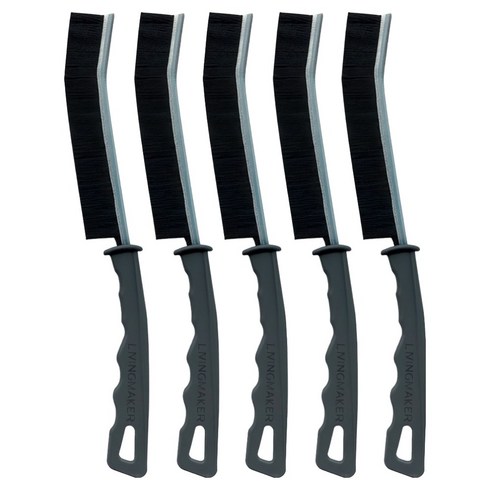 리빙메이커 홈 초슬림 빳빳한 다용도 틈새 청소솔, 랜덤발송, 5개