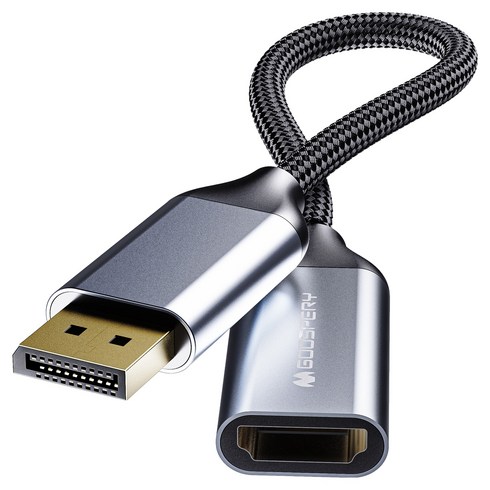 구스페리 DP to HDMI 컨버터 연장 케이블 젠더, 1개