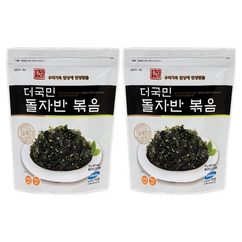 더국민 돌자반 볶음, 70g, 2개