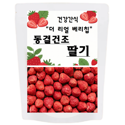 올리브잇 건강간식 더 리얼 베리칩 동결건조 딸기, 150g, 1개