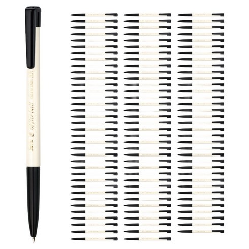 자바펜 e 오피스 볼펜 0.7mm, 블랙, 108개