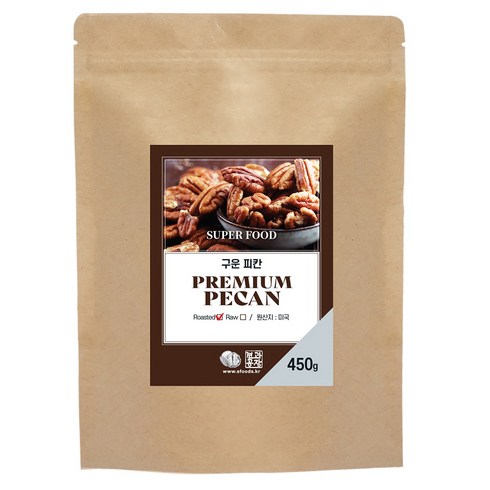 견과공장 미국산 구운피칸 1/2태, 450g, 1개