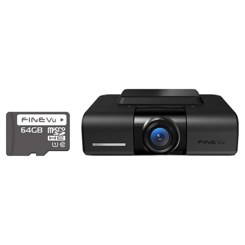파인뷰 클라우드 전후방 QHD 빌트인 2채널 블랙박스 X600, 64GB, 내장 GPS + 내장 와이파이