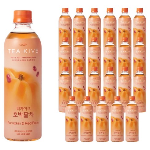 클룹 티카이브 국산 호박팥차, 24개, 500ml