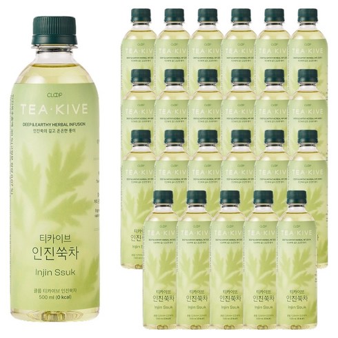 클룹 티카이브 국산 인진쑥차, 24개, 500ml
