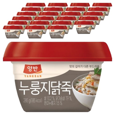 양반 누룽지닭죽, 24개, 285g