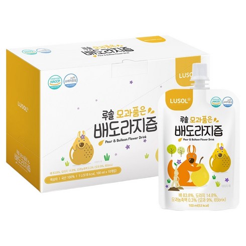 루솔 모과품은 배도라지즙, 10개, 100ml