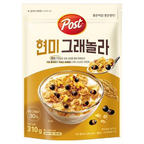 포스트 현미 그래놀라, 310g, 1개
