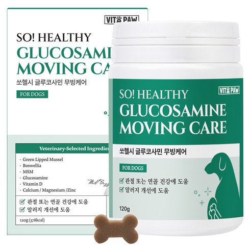 비타파우 강아지 쏘헬시 글루코사민 영양제, 1개, 관절, 120g