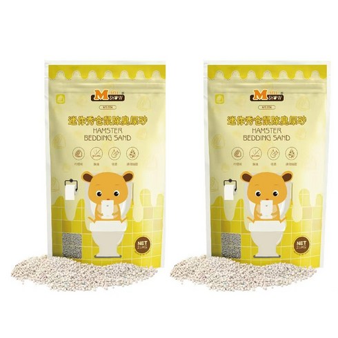 미니쇼 햄스터 냄새 없애주는 모래 레몬향 MS034, 2.5kg, 2개